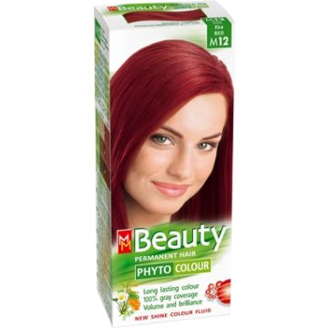 MM Beauty Phyto Colour Трайна фито боя за коса, М12 Огнено червен