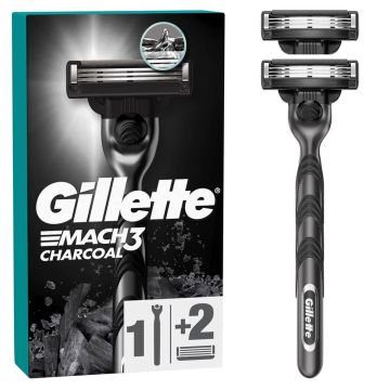 Gillette Mach 3 Charcoal Самобръсначка с 2 ножчета