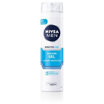 Nivea Men Sensitive Cool Успокояващ гел за бръснене за чувствителна кожа 200 мл