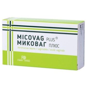 Миковаг плюс при вагинална инфекция x 10 вагинални овули Naturpharma