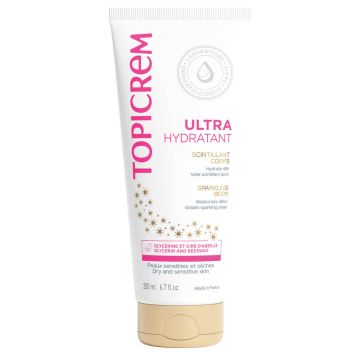Topicrem Ultra–Moisturizing Sparkling Body Хидратираща емулсия за тяло с бляскав ефект 200 мл