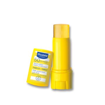 Mustela Слънцезащитен стик с висока степен на защита SPF50 9 мл