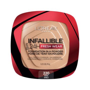 L’Oreal Infallible Fresh Wear Компактна пудра за лице 220 Sand