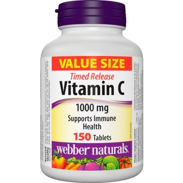 Webber Naturals Витамин С 1000 мг с удължено освобождаване x150 таблетки