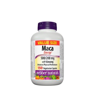 Webber Naturals Мака Енерджи Мака + Корейски Женшен х150 веган капсули