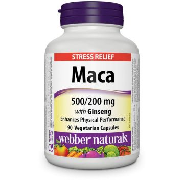 Webber Naturals Мака Енерджи Мака + Корейски Женшен х90 веган капсули
