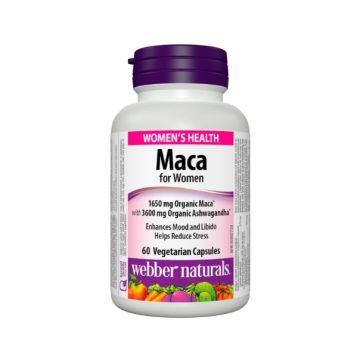 Webber Naturals Мака за жени x60 веган капсули