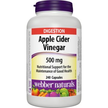 Webber Naturals Ябълков оцет 500 мг х 240 капсули