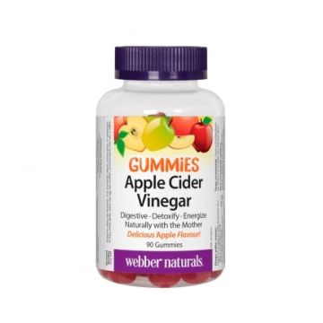Webber Naturals Ябълков оцет Гъми х90 желирани таблетки
