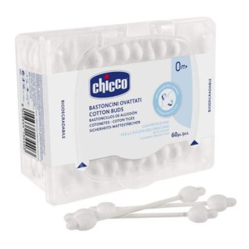 Chicco Клечки за уши с ограничител  0621 60 бр
