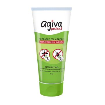 Agiva Protect Репелент гел лосион против комари и кърлежи 75 мл
