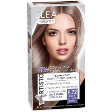 Elea Professional Artisto Крем боя за коса 8.72 Светло рус бежов