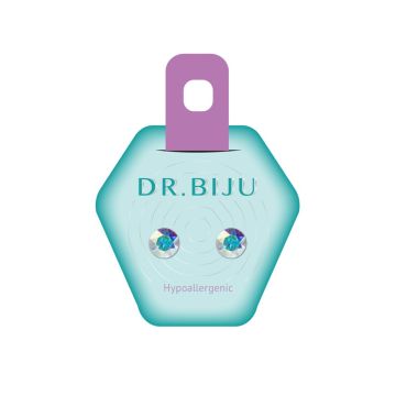 Dr. Biju Hypoallergenic Хипоалергенни обеци с цветни кристали DXI71C002