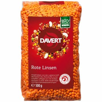 Червена леща Био 500 г Davert