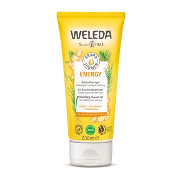 Weleda Energy Енергизиращ душ-гел с аромат на джинджифил, цитронела и кедър 200 мл
