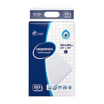 Normal Clinic Супер абсорбиращи чаршафи L 60х90 20 бр 