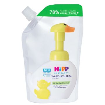 Hipp Babysanft Измивна пяна за ръце и лице Пате Пълнител 250 мл