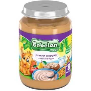 Bebelan Ябълки и круши с овесени ядки 8М+ 190 г