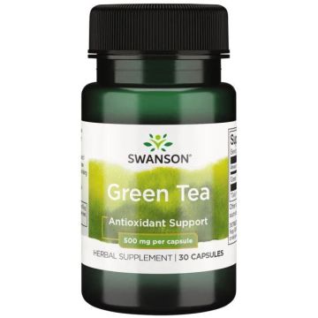 Swanson Green Tea Зелен чай 500 мг х 30 капсули