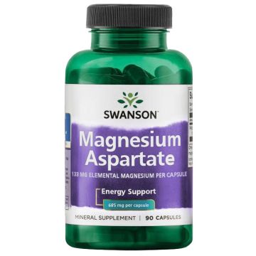 Swanson Magnesium Aspartate Магнезиев Аспартат 685 мг х 90 капсули