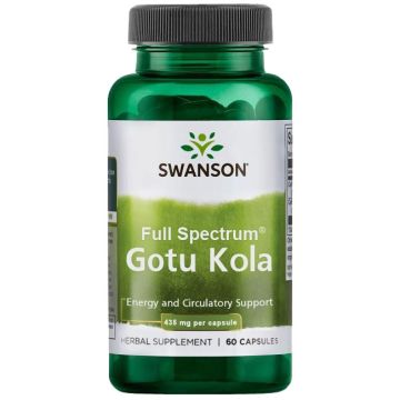 Swanson Gotu Kola Готу Kола 435 мг х 60 капсули