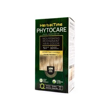 Herbal Time Phytocare Подхранваща трайна боя за коса 10N Ярко рус