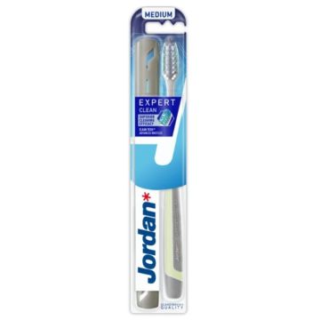 Jordan Expert Clean Четка за зъби антиплака Medium + кутийка