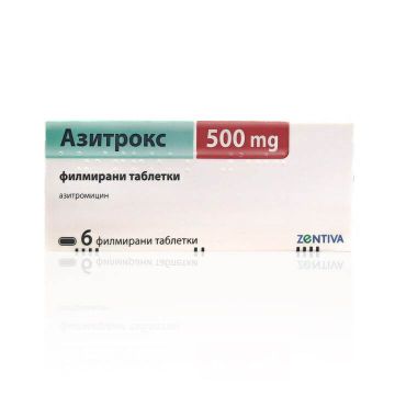 Азитрокс 500 мг х 6 таблетки Zentiva