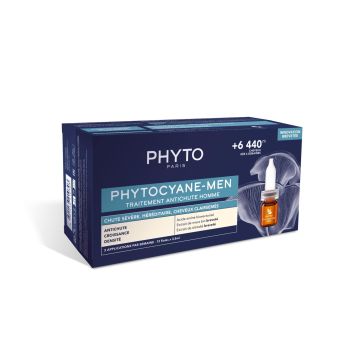 Phyto PhytoCyane Tерапия против прогресивен косопад при мъже 12 ампули х 3,5 мл