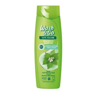 Wash & Go Nettle Extract Шампоан за тънка и късаща се коса с екстракт от коприва 360 мл