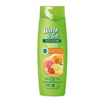 Wash & Go Fruits Extract Шампоан с плодови екстракти за всеки тип коса 360 мл