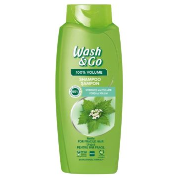 Wash & Go Nettle Extract Шампоан за тънка и късаща се коса с екстракт от коприва 675 мл