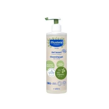 Mustela Bio Измиващ гел за коса и тяло 400 мл