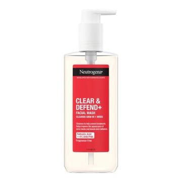 Neutrogena Clear & Defend+ Измивен гел за лице 200 мл