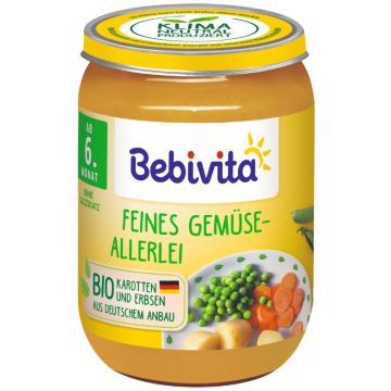 Bebivita Био пюре зеленчуци микс 6М 190 гр
