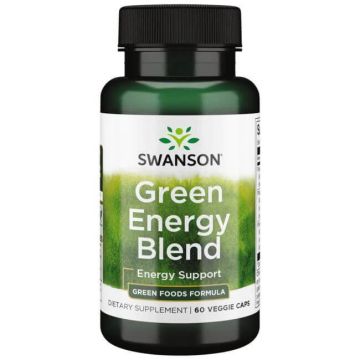 Swanson Green Energy Blend Зелена Енергийна Смес за добро здраве х 60 капсули