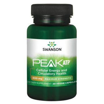 Swanson Maximum Strength Peak ATP 400 Супер мощен АТФ 400 мг х 30 капсули