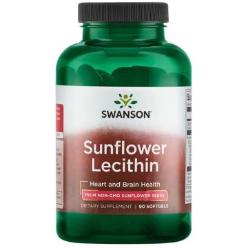 Swanson Sunflower Lecithin Слънчогледов лецитин х 90 софтгел капсули
