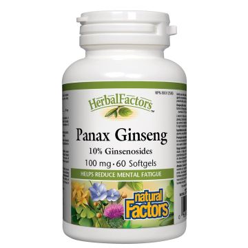 Natural Factors Panax Ginseng Женшен корейски 100 мг x 60 софтгел капсули