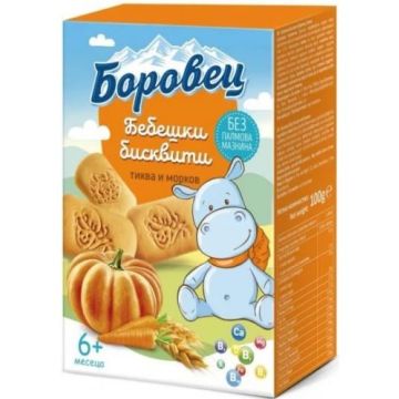 Боровец Бебешки бисквити с тиква и морков 100 гр