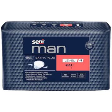 Seni Man Extra Plus Урологични подложки за мъже 4 капки х 15 бр