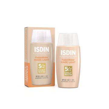 ISDIN Fotoprotector Fusion Water Слънцезащитен тониран флуид за лице с ултра лека текстура SPF50 50 мл