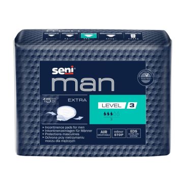 Seni Man Extra Урологични подложки за мъже 3 капки х 15 бр