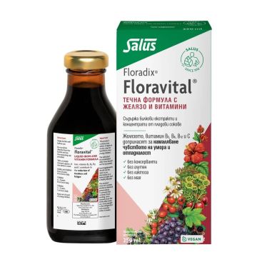 Floradix Floravital Билково - плодов еликсир с желязо 250 мл