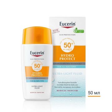 Eucerin Sun Hydro Protect Слънцезащитен ултралек флуид за лице SPF50+ 50 мл