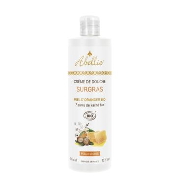 Creme de Douche Surgras Душ крем за тяло с портокалов цвят, мед и масло от ший 400 мл Abellie