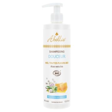 Shampooing Douceur Омекотяващ шампоан за коса с мед и алое вера 400 мл Abellie