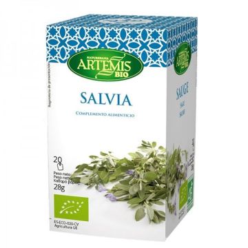 Salvia Градински чай салвия Био 28 г х 20 филтърни пакетчета Artemis Bio