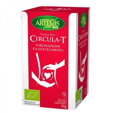 Circula-T Чай за добро кръвообращение Био 30 гр х 20 филтърни пакетчета Artemis Bio