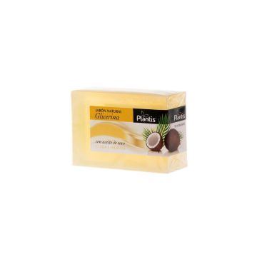 Jabon Natural Glicerina Глицеринов натурален сапун с кокосово масло 100 гр Plantis